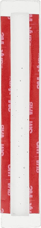 A&S Mezuzot Modern Concrete Mezuzah Case with Scroll, Easy Peel and Stick Mezuza (White+ Gold Shin, 6 Inches)