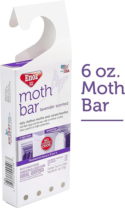 Moth Bar Lavender Scented - 6 oz (Pack of 6)