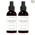 Muse Apothecary Flush Ritual - Aromatic & Refreshing Toilet Spray, Use Before You Go, 4 oz, Infused with Natural Essential Oils - Coconut + Sandalwood, 2 Pack