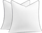 puredown® 24x24 Pillow Inserts Set of 2, Full Fluffy Down Alternative Euro Pillows, Soft Plush Decorative Throw Pillows for Couch, Sofa, Bed and Home Decor