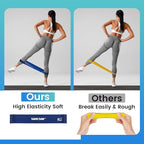 Exercise Resistance Bands with Handles for Working Out, 150/200/250/300 Lbs Workout Bands Set with Door Anchor for Physical Therapy, Yoga, Pilates