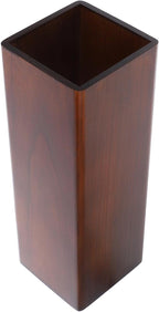Heavy Duty Wooden Umbrella Stand for Entryway with Weather Resistant Finish Ample Storage for Multiple Umbrellas Classic Walnut Color Indoor Organizer for Home and Office