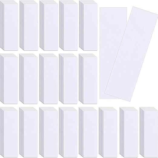 Landhoow 800 Pcs Perfume Essential Oils Tester White Test Strips Testing Perfume Paper Strips Testers Strips for Essential Oil Scent Fragrance Widened 3.94 x 1.18 Inches
