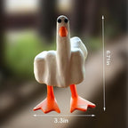 Funny Middle Finger Resin Garden Statue, Home Decoration Sculpture for Office Desk Gift