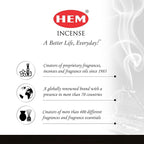 Hem Black Magic Incense Sticks (120 Sticks, 6 Boxes Inside) - 9 Inches Long, 20g per Box - Perfect for Meditation, Rituals & Cleansing