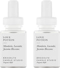 Pura & Brooklyn Candle Studio Home Scent Refill - Smart Home Air Diffuser - Up to 120-Hours of Luxury Fragrance per Refill - Home Essential - Clean & Safe Diffuser Fragrance - 2 Pack, Love Potion