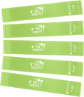 Fit Simplify Resistance Loop Exercise Fitness Bands with Instruction Guide and Carry Bag, Set of 5