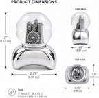 Chicago Cloud Gate 'The Bean' Snow Globe Souvenir by Butt Bat