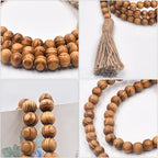 Hanging Decor Beads Decorative Tassels 1pc Wooden String for Home Decor