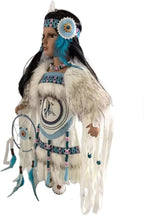 KINNEX COLLECTIONS SINCE 1997 16" Collectible Native American Indian Porcelain Doll (ZIHNA) D16686