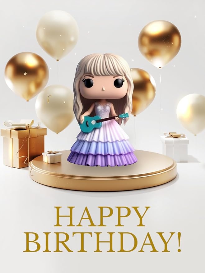 Cute Singer Star Doll Epoxy Resin Fashion Doll Singing Modeling, Charms Cartoon Style,The Best Gift for Music Fans and Friends (#3)