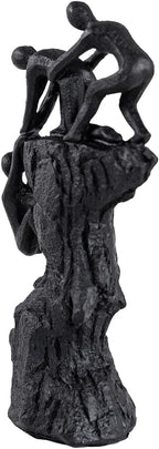 Hebdids - Abstract Wall-Climbing Sculpture in Matte Black,Living Room and Office Dynamic Climbing Wall Character Decoration, Black Statue, 8.27 x 5.12 x 1.97inches Elegant Black Home Decoration Gift