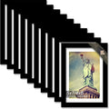 100% Solid Wood 5x7 Picture Frame Set of 10, Black Frame Display Photo 4 x 6 with Mat or 5 x 7 without Mat, 5by7 HQ Matte Black Frame for Wall - 10 Pack/Black/5"x7"