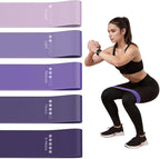 Resistance Loop Exercise Bands for Home Fitness, Yoga Pilates, Stretching, Strength Training, and Physical Therapy - Elastic Bands Set Workout Bands for Women&Men (5pcs Set)