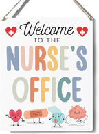 Xiolcxdr Nurse Office Classroom Welcome Decor Nurse Week Appreciation Thank You Gifts Wall Art Sign First Day of College Nursing Essentials Gifts for Nurses Medical Assistant Women Man