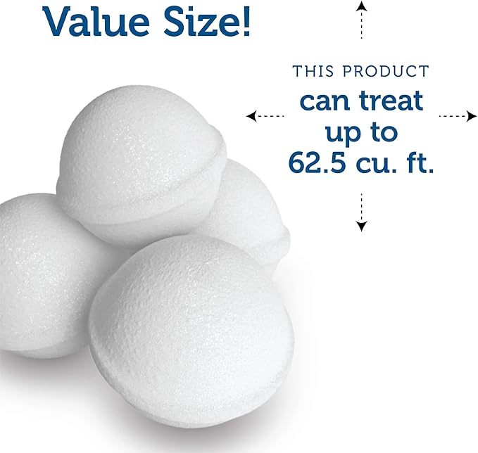 Enoz para Moth Balls with No Clinging Odor, Kills Clothes Moths, Carpet Beetles, Eggs and Larvae (20 oz Bag, 6 Pack)