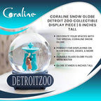 Coraline Special Snow Globe Detroit Zoo Collectible Display Piece | Feature's Coraline's Parents Trapped Inside | Official Coraline Movie Collectible Snow Globe | Stands 6 Inches Tall