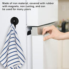 Magnetic Wreath Hanger, Heavy Duty Magnets with Hook for Refrigerator, Christmas Decoration Magnetic Hooks for Metal Front Door, Cruise Hook Hanger for Hanging Cabins Grill Coat