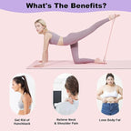 Figure 8 Resistance Bands, 8-Shaped Exercise Band for Women Arms Shoulder Back Legs Stretching Pilates Yoga