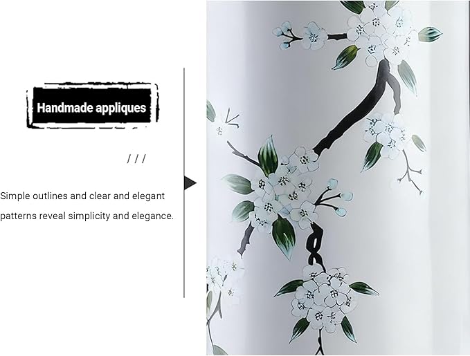 Ceramic Umbrella Stand, Vintage Ceramic Umbrella Stand, Umbrella Holder for Entryway, Multi-Functional Painted Porcelain, for Home Office Entrance Indoor(D)