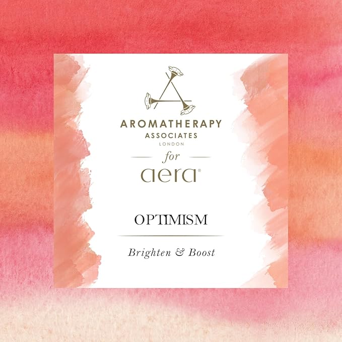 Aera Optimism Aromatherapy Essential Oil Home Fragrance Scent Refill - Notes of Bergamot, Damask Rose and Basil - Works with Aera Mini Diffuser, Mini Scent Capsule Size