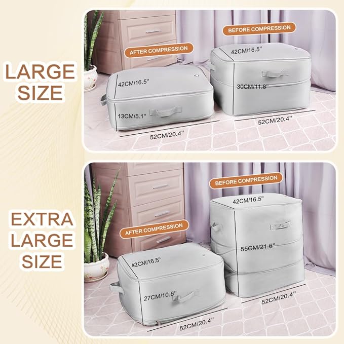 Space saver bag,for quilts, duvets or other fluffy clothing.Measures 21" L x 16.5" W x 11.2" H when unfolded and 21" L x 16.5" W x 4.8" H when compressed.Pink