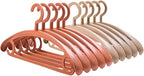 10 Pack Heavy Duty Coat Hangers 25lb Load Capacity Swivel Suit Clothes Hanger Wide Shoulder Jacket Hangers Thick Large Non Slip Hanger (Kahki)