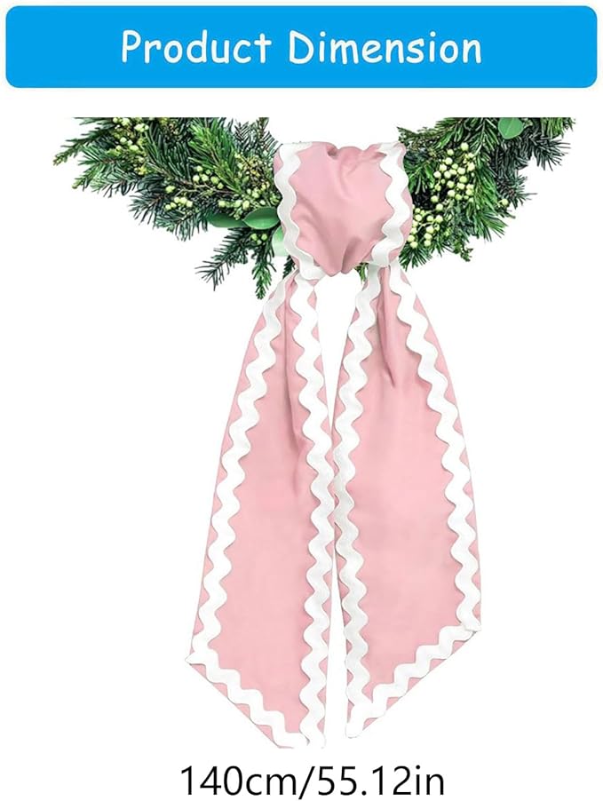 of Decorative Door Swag with Beautiful Scalloped Design Instantly Brightens Entryways and Living Space Trim Garlands Ribbons
