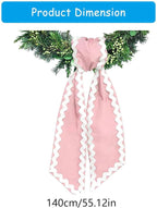 of Decorative Door Swag with Beautiful Scalloped Design Instantly Brightens Entryways and Living Space Trim Garlands Ribbons