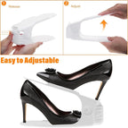 LEIMO Shoe Slots Organizer, 20-PACK Adjustable Shoe Stacker, Double Layer Stack Shoe Holder Space Saver, White Shoe Stacker for Closet Organization, 4310869