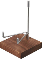 Hipiwe Crystal Display Stand Adjustable Metal Arms Display Stand Easel with Wooden Base for Displaying Geodes Rock Mineral Agate Coral Seashell and Small Collectibles,2.6"x2.6"x4.1"