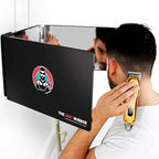 The 360 Mirror - 3 Way Mirror for Self Hair Cutting - Adjustable Trifold Barber Miror to Cut Your Own Hair - Tri Fold Self Haircut System for Men and Women Braiding - Three Sided Miror for Haircuts