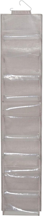 Household Essentials 20-Pocket Closet Shoe File, Single Hook System