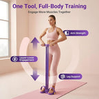 Pedal Resistance Bands with Handles, Upgrade 6-Tube Natural Rubber Foot Pedal Resistance Band for Multifunction Stretching Workout, Abdomen Waist Arms Legs Training