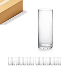 WGVI Quality Thick Clear Cylinder Glass Vases, 3" W x 8" H, Bud Vase Skinny Narrow Floral Bouquet Flower Container for Wedding Centerpieces Tabletop Décor Brush Pen Holder, Bulk Wholesale, 12 Pieces