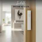 SURI Mezuzah for Door with Scroll – 9 Inch Modern Mezuzah Case with Non Kosher Scroll Included, Fits up to 8” Scroll, Easy Adhesive Installation, Gift Box Included