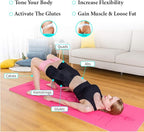 EILISON GLAMFIT Booty Resistance Bands for Women - Set of Non-Slip 5 Cotton Loops, Hip Thigh Glute Workout Bands for Squats, Yoga & Home Fitness Strength Training (Level 5)
