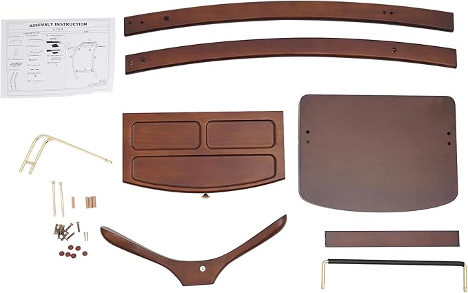 Suit Valet Stand for Men and Women, Wood Suit Stands Butler Clothing Rack, Floor Standing Clothes Valet with Drawer, Top Tray, Contour Hanger, Trouser Bar, Belt Hooks & Shoe Rack (Walnut Color)