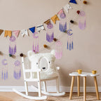 INFUNLY 12 Set DIY Mini Dream Catcher Small Galaxy Beaded Dreamcatcher Black Purple DIY Dream Catcher Making Kit Mini Dream Catcher Kit with Instruction for Car Mirror Ornament Home Birthday Decor