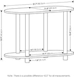 Furinno Turn-N-Tube Display Shelf, 4-Tier Oval Book Shelf, Storage Shelves with Soft Edges and Open Shelves, Toolless Assembly, for Organization and Storage, Living Room, Home Office, White