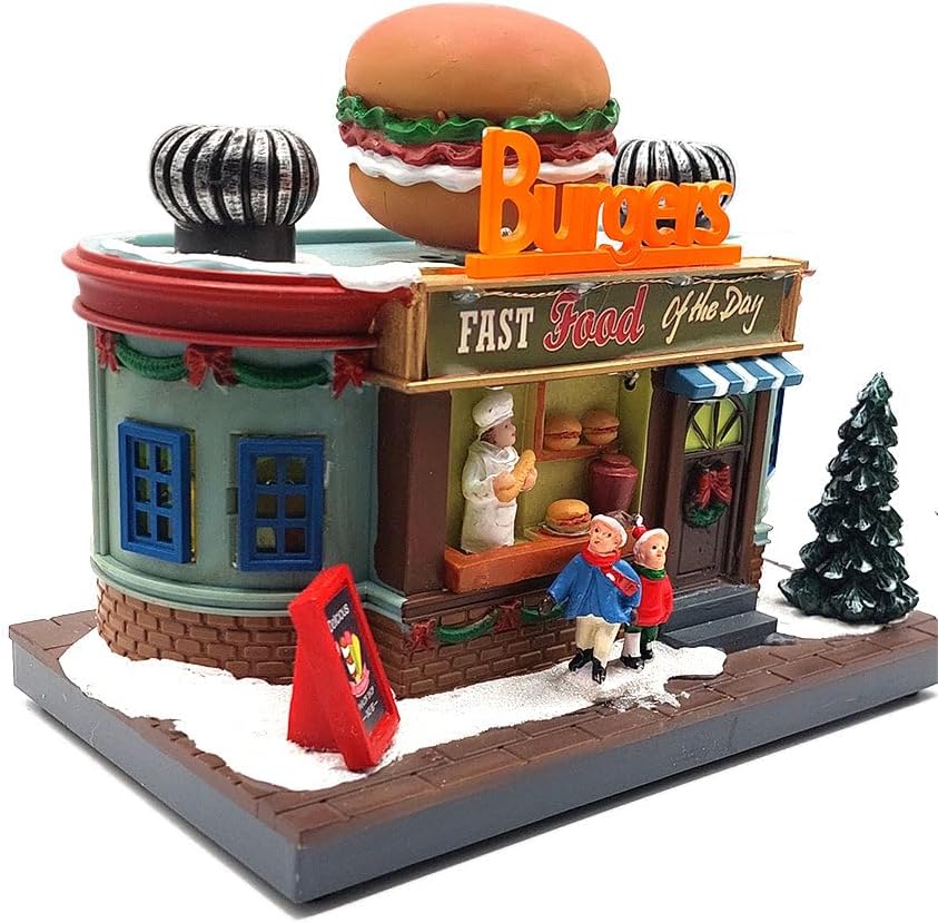 Wizardi Christmas Village - Holiday Burger Shop F07N5-9