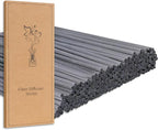130Pcs Reed Diffuser Sticks -10Inch Grey Essential Oil Aromatherapy Diffuser Sticks, Wood Rattan Diffuser Sticks,Aromatherapy Scent Refills (Grey 10"/25cm)