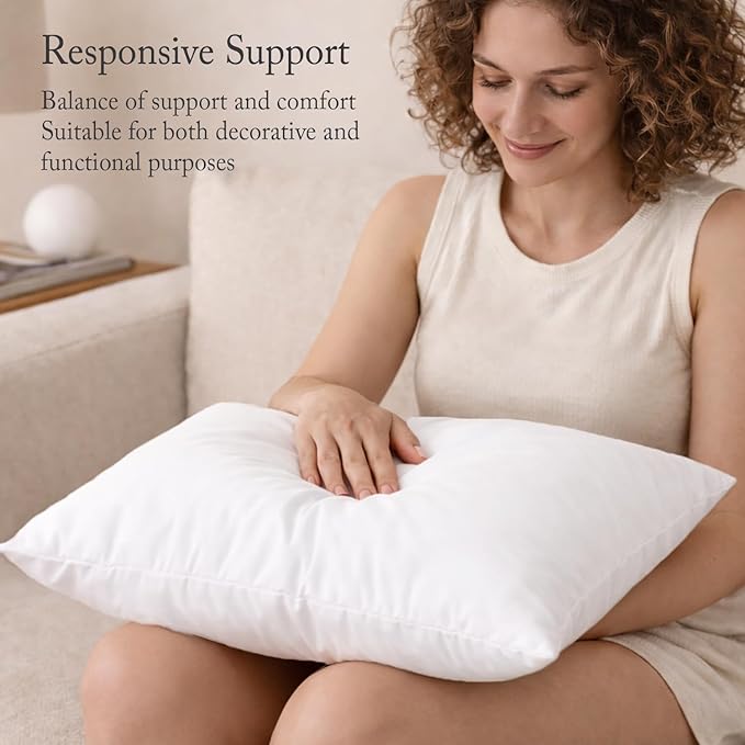 puredown® Feather Down Filled 14x22 Pillow Inserts, Lumbar Pillow Inserts for Decorative Throw Pillow, Bed, Couch and Home Decor