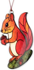 Squirrel Ornament for Tree, Squirrel Christmas Ornaments 2026, Animal Christmas Ornaments, Squirrel Gifts for Women, Woodland Creature Christmas Decor, Suncatcher Holiday Animal Ornaments for Tree