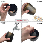 Ash Tray, Large Outdoor Ashtray with Lid, Ashtray for Outside Patio, Stainless Steel Windproof Smokeless Ash Tray for Balcony, Ashtrays for Smokers, Cigar, Home Office Decoration