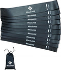 Resistance Loop Exercise Bands-5/10 Pack-10/12 Inch Stretch Bands for Working Out with Carry Bag-Elastic Bands for Physical Therapy, Rehab, Yoga, Pilates and Strength Training at Home or Gym