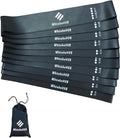 Resistance Loop Exercise Bands-5/10 Pack-10/12 Inch Stretch Bands for Working Out with Carry Bag-Elastic Bands for Physical Therapy, Rehab, Yoga, Pilates and Strength Training at Home or Gym