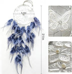 Handmade Feather Dream Catchers, Feather Dream Catchers for Wall Decor, Hanging Dreamcatcher for Girls Bedroom, Great Gift for Girls Women