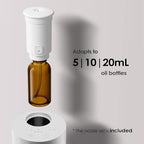 Airversa Waterless Diffuser for Essential Oil, Car Diffsuer, Battery Operated Nebulizer, 0.7 Fl Oz/ 20mL, Mini Scent Air Machine, 3 Timers & 3 Mist Levels for Home, Room, Car, Office - AN6 Yogurt