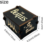 Pursuestar TheBeatles Let It Be Wind Up Music Box, Vintage Engraved Wood Mechanism Musical Gifts for Mother's Day Valentine's Day Christmas Thanksgiving